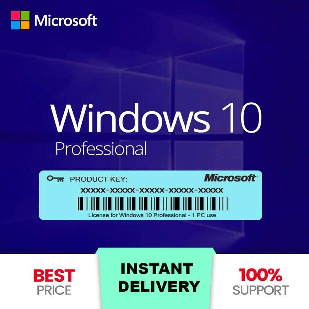 license with sticker Windows 10 Pro professional 32/64 product key, Laptops & tablets, Official archives of Merkandi