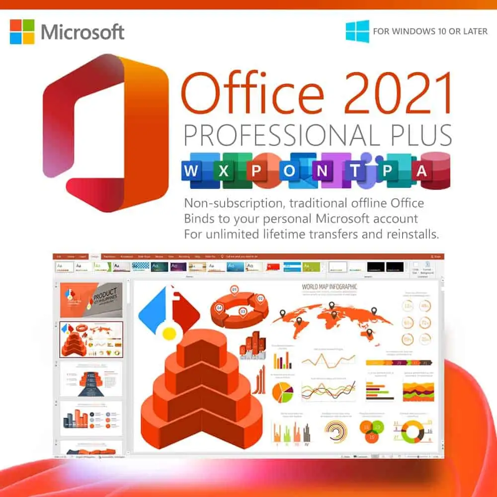 Office Professional Plus 2021 License Key | 1 PC Digital Download / Instant Activation