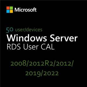 Authentic Windows Server RDS User CAL for 50 Devices